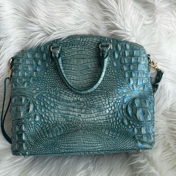 Brahmin Duxbury Carryall Teal, EXCELLENT CONDITION Retails $475 - Picture 1 of 16